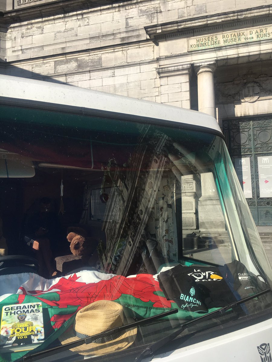 <a href="/GeraintThomas86/">Geraint Thomas</a> We are here in Brussels ready for the big depart...best of luck G..ride safe x