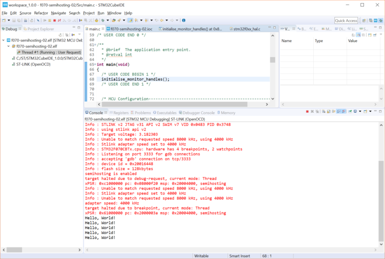 time4ee's tweet image. STM32 and chinesse clone of ST-LINK
Sending messages (printf) to IDE based on Eclipse
shawnhymel.com/1840/how-to-us…

#STM32 #semihosting #stlink #arm #eclipse