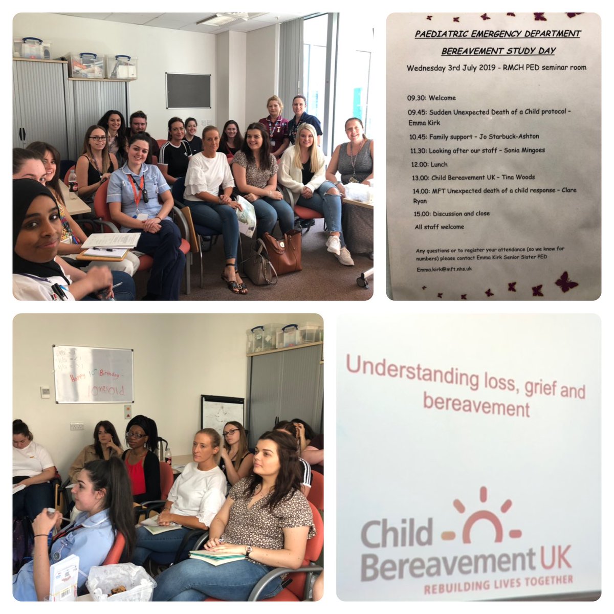 @RMCH_PED @cbukhelp  A massive thank you to all that attended our PED bereavement study day. It was such a great turnout. Thank you to all our external speakers and such great feedback. We have been left with some amazing ideas and comments which we are very excited to work on.