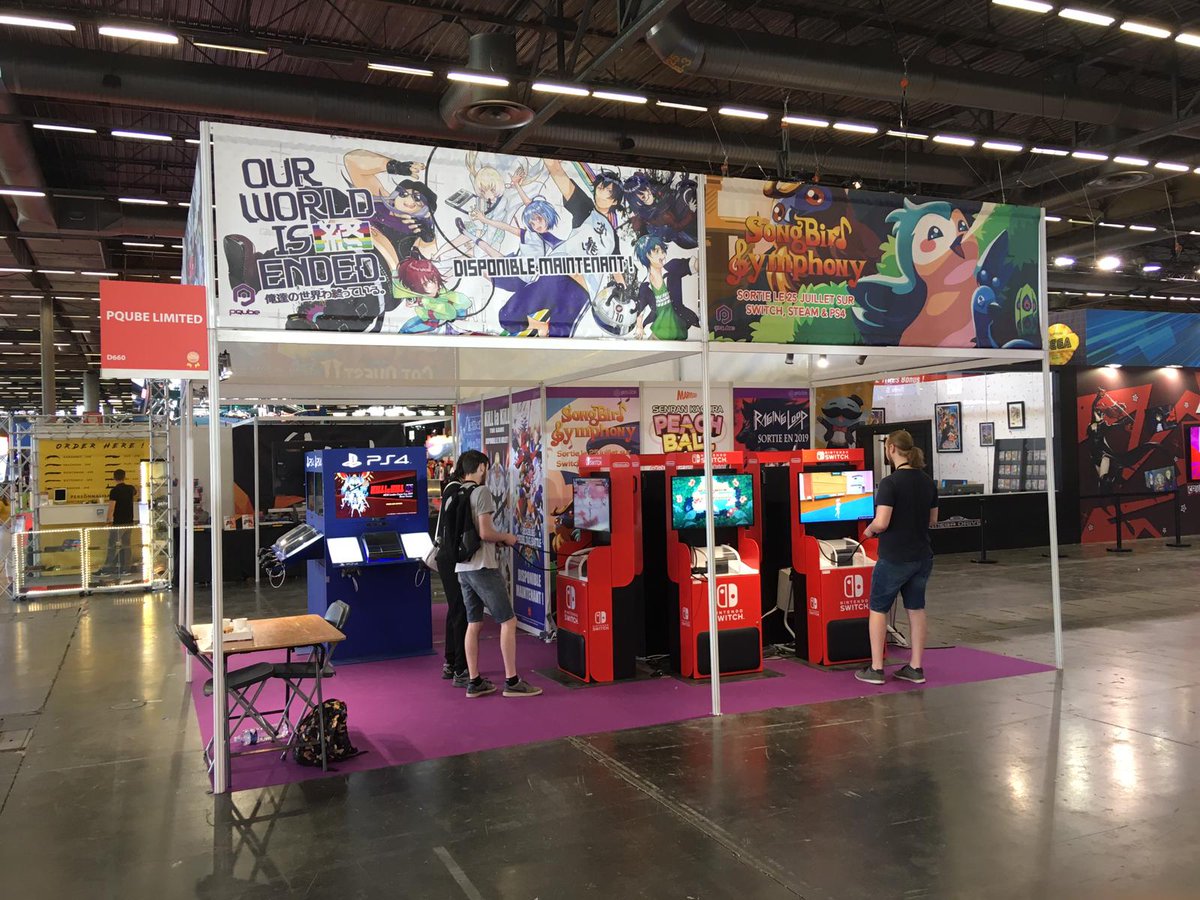 Hello France!
Today is the first day of #JapanExpo. Come to the PQube booth in the hall 6 to say hi and play #KILLlaKILLIF, #BBTAG
#CatQuest2,  #SongbirdSymphony,  #GungunPixies and #SENRANKAGURA!