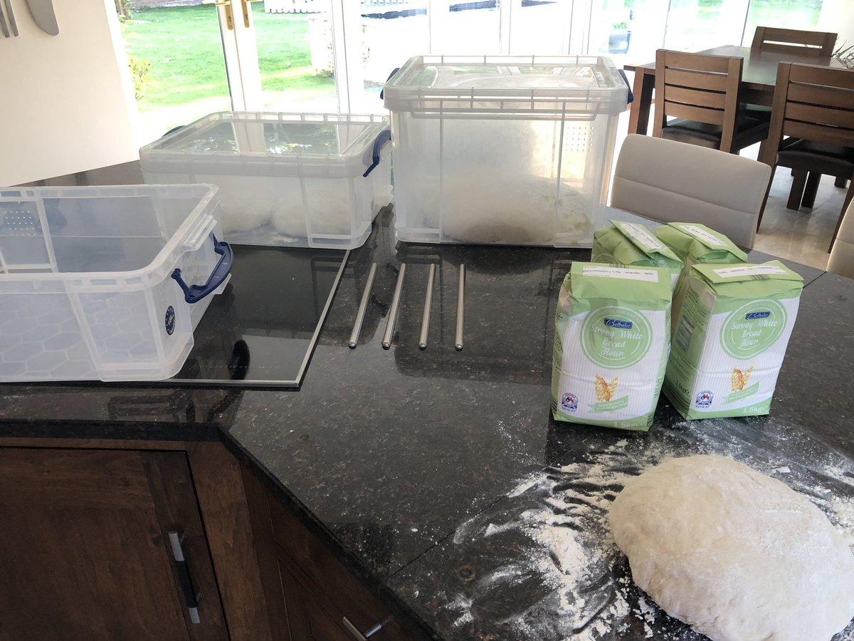 RayNiche's tweet photo. @nicheifa pizza party later today for all staff and partners at Chez Adams, 60 guests expected. 5 bags done 3 to go #FreePizza #BossCooking https://t.co/TYGeagcuMe