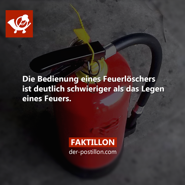 Die besten Fakten als Buch > amzn.to/2mTPYAG
Ehrliche Nachrichten auf > der-postillon.com