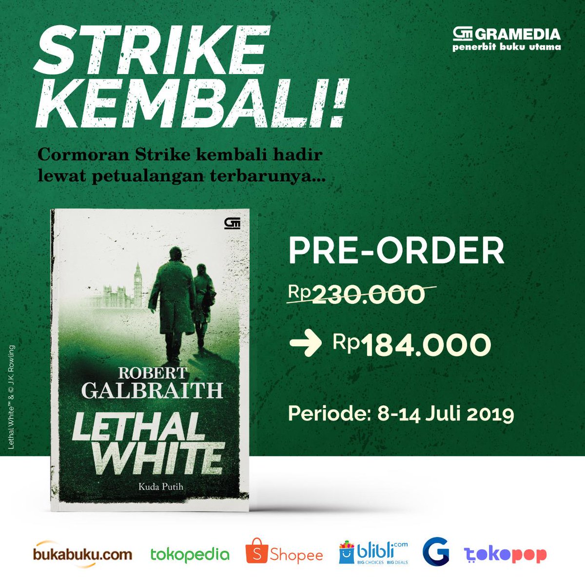 Siapa nih yang udah berbulan-bulan colek mimin nanyain LETHAL WHITE kapan terbit? Niiiiihhhhh PO dibukaaaa, buat pembaca tersayanggggg
