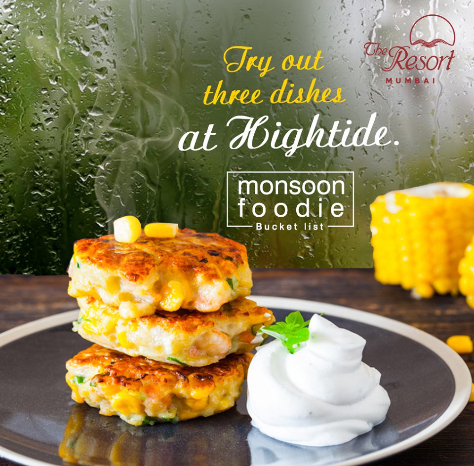 Why don’t you delight your taste buds by trying 3 of our exotic dishes from Hightide.
Visit us at theresortmumbai.com

#TheResort #BeachResort #MumbaiResort #Rains #RainySeason #Monsoon #Cravings #LoveForFood #FoodieBucketList #TasteBuds #Foodie #YummyFood #MonsoonCravings