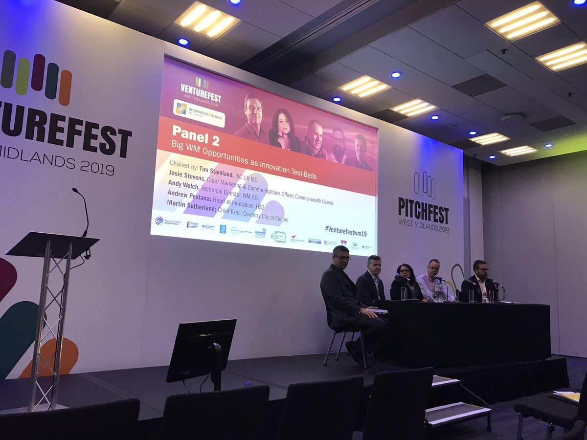 VenturefestWM's tweet image. Panel 2: ‘Big WM Opportunities as Innovation Test-Beds’ has just kicked-off in Gallery 3 #VenturefestWM