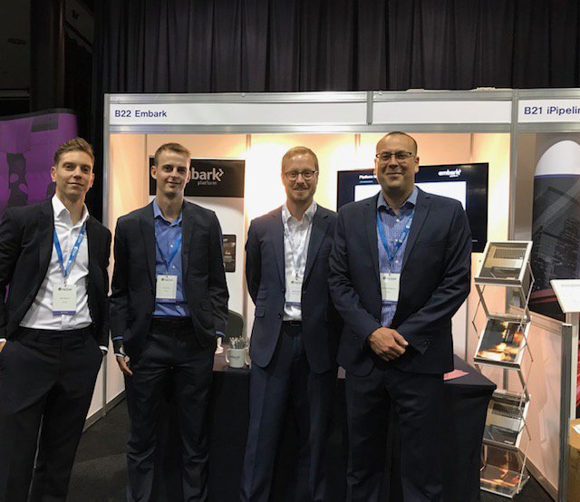 Embarkplatform's tweet photo. Our team is ready to greet you at the @IntellifloLtd Change the Game conference today! Stop by stand B22 to learn how our #Embarkplatform can help advisers to service the mass market #Platform #CTG2019 #event https://t.co/d4czAXyFkj
