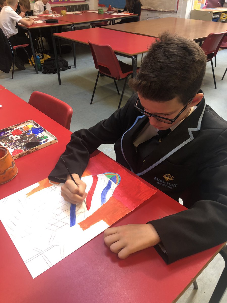 markhallart's tweet photo. My lovely home group working on their Fauves project. So proud of them. They really are enjoying this project. 👏👏👏Y8.5 https://t.co/176KbpskXP