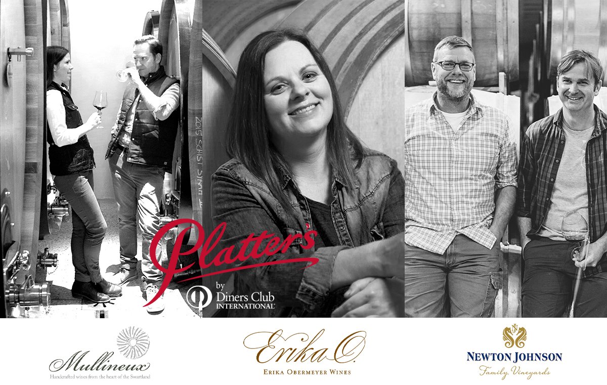 Our three top performing producers from #Platters2019 have teamed up to present their wines at a series of dinners this month!

Details >> facebook.com/wineonaplatter…

<a href="/MullineuxWines/">The Mullineuxs</a> <a href="/ErikaObermeyer/">Erika Obermeyer</a> <a href="/NewtonJohnsonSA/">Newton Johnson Vineyards</a> <a href="/GreatDomainesSA/">Great Domaines</a>
