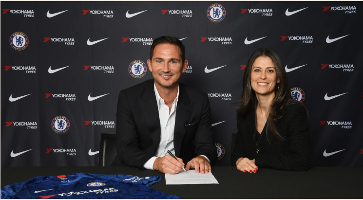 Bolanet's tweet photo. #SekilasBolanet Resmi! Chelsea umumkan Frank Lampard menjadi Pelatih Kepala yang baru menggantikan Maurizio Sarri yang menyeberang ke Juventus dan dikontrak dengan durasi tiga tahun ke depan. https://t.co/QyBFPnXVmd