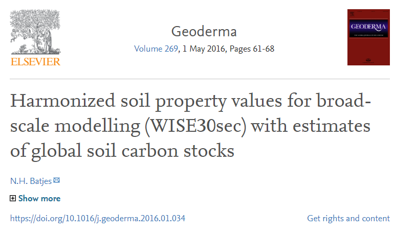 ISRICorg's tweet photo. This article about soil property estimates for the world (WISE30sec) is among the most cited Geoderma papers since 2016.
@ISRICorg #wdcsoils #mostcited
https://t.co/IVXLpt9MET https://t.co/IGBhDQDTAq