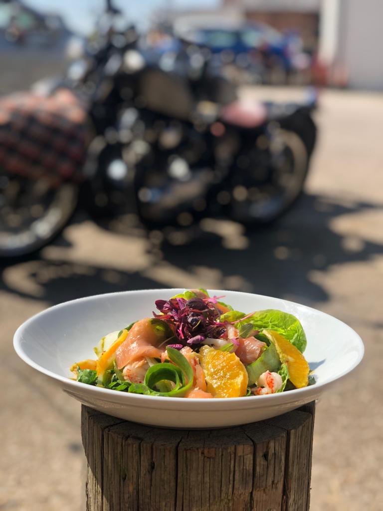 CaffandMac's tweet photo. Come for the machinery, stay for the food. From burgers and salads that will blow your mind, to Cast Iron Roasters coffee – fresh from our spectacular La Marzocco KB90 machine

We are open from 9am-11pm, serving food until 9pm. 

#caffeineandmachine. #cultofmachine. https://t.co/eyrinMacip