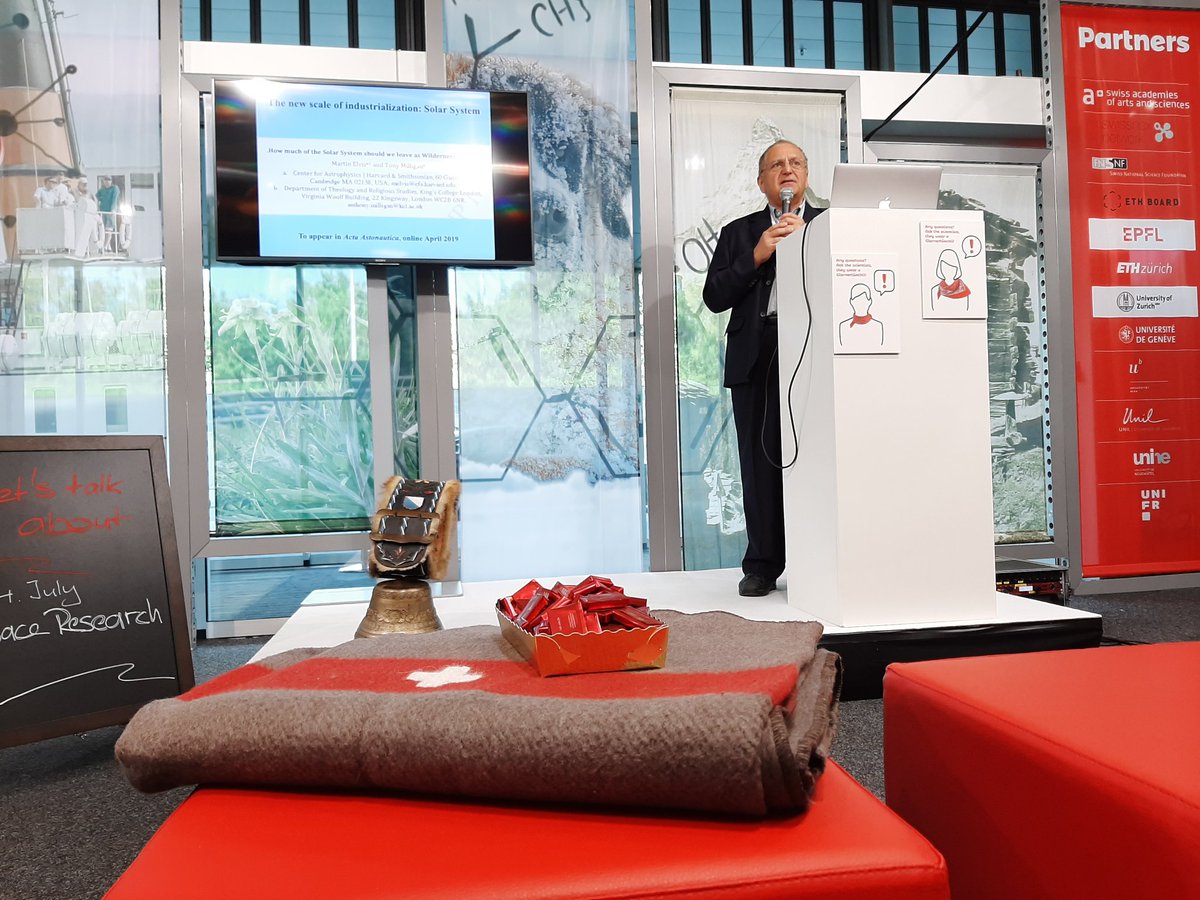 academies_ch's tweet photo. Suren Erkman from @unil and @EPFL is explaining the issue of recycling loops in closed Ecosystem for space research as well as for terrestrial sustainability. Melissa project from @esa. Join the discussion #SwissScienceLounge #WCSJ2019 https://t.co/dUV0xjitF8