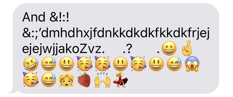 abitnice's tweet photo. First text message from my 20 month old niece. I’m sure I sent something similar when last under the influence #communication #emoji #family #auntying https://t.co/fMnqFond6q