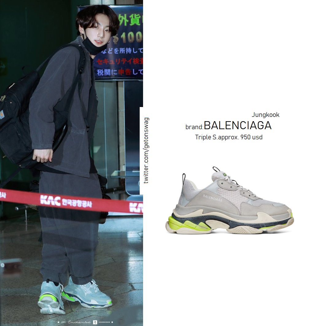 balenciaga triple s jungkook