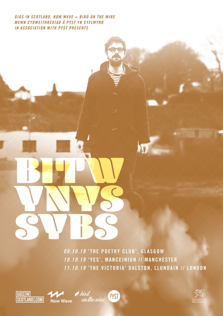 Y tri band nesaf i fynd ar daith i Glasgow, Manceinion a Llundain fydd....

<a href="/bitwbitwbitw/">Bitw</a> 
<a href="/YnysMusic/">Ynys</a> 
<a href="/SYBSband/">S Y B S</a>