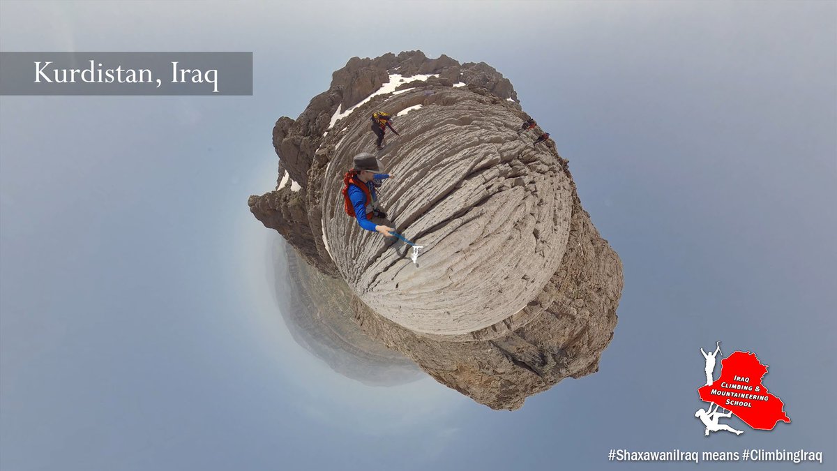AdventureMilo's tweet photo. Working with an incredible group of Kurdistan climbers; the first generation of professional mountain climbers in Iraq, establishing the first climbing and outdoor education school in the country's history!

VISIT: https://t.co/1Nqim7qfeB 🤠

#ShaxawaniIraq means #ClimbingIraq https://t.co/8i5d77LmaW