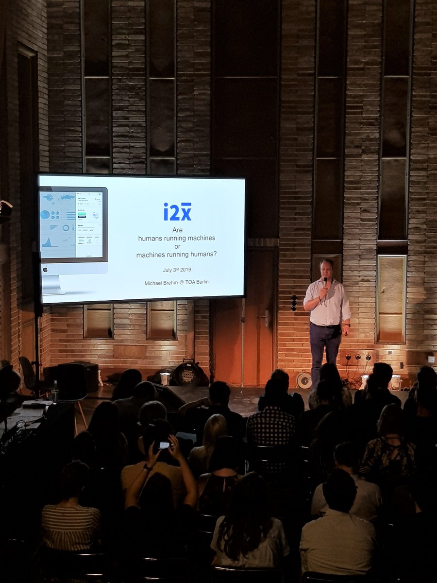 Will machines &amp; humans merge? - Michael Brehm at <a href="/TOABerlin/">TOA</a>. #TOA19 
#HumanAugmentation