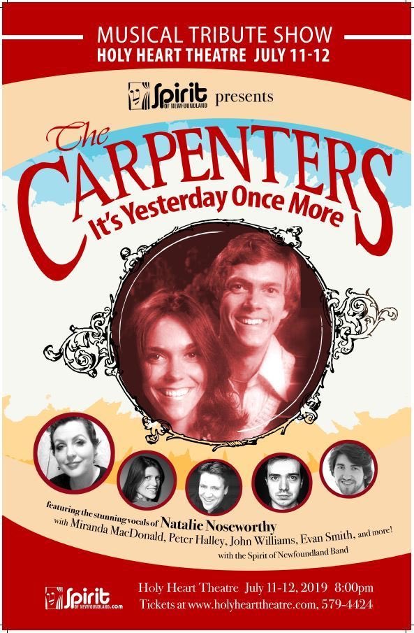 Due to unforeseen circumstances the Thursday, July 11th musical tribute to The Carpenters has been cancelled. Ticket holders for the Thursday show may transfer their tickets to the Friday, July 12th performance, or receive a full refund.