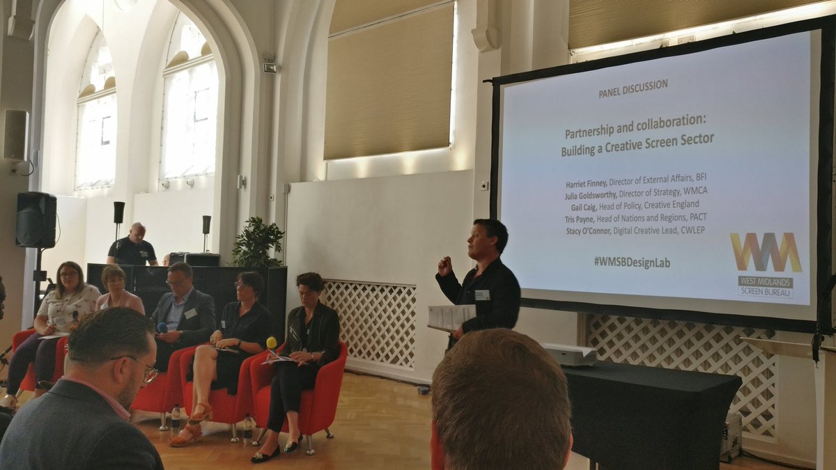birminglamuk's tweet photo. Quite the lineup for first panel #wmsbdesignlab @WMScreenBureau https://t.co/WlQiOwWJ1D