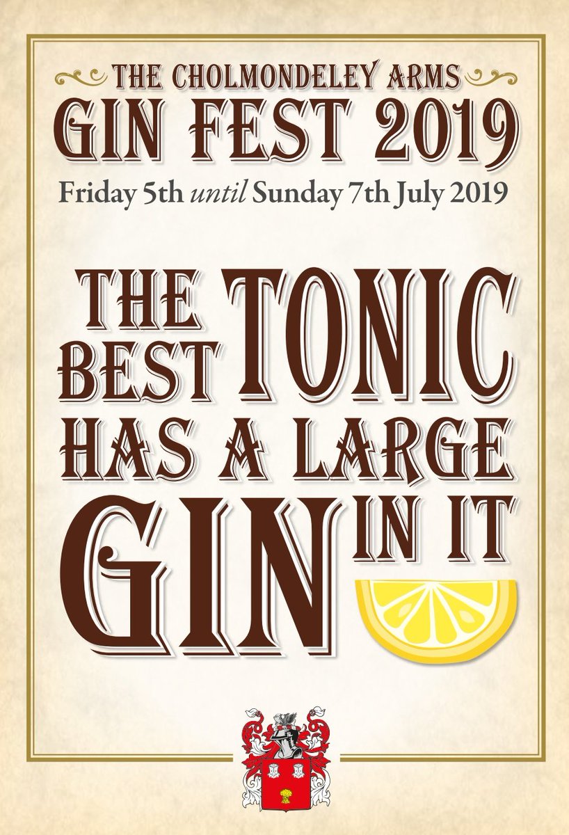 An undeniable fact, #simples!😊🍸
•
1 more sleep to go until our #GinFestival kicks off from 5pm tomorrow evening! 
•
•
#cholmondeley #cholmondeleyarms #ginfest #livemusic #ginandtonic #gintonic #FridayFeeling #ThursdayThoughts