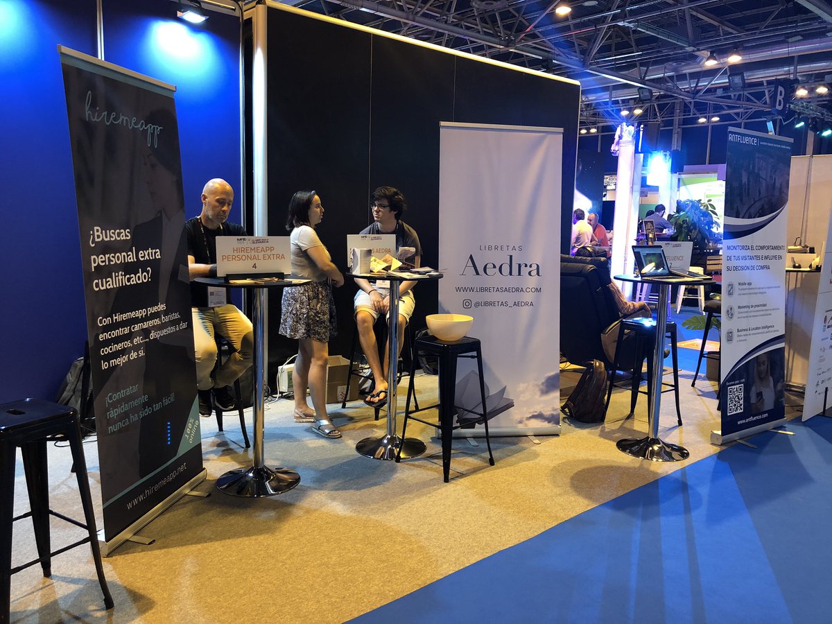 ✌🏼 Día 2 del #EventoDays y queremos presentaros a nuestros geniales compañeros del #StartupLab ¡Pasad también a conocer sus grandes ideas!

📌 <a href="/hireme_app/">hiremeapp</a> 
📌<a href="/libretas_aedra/">Libretas Aedra</a> 
📌<a href="/Woolax_Official/">WOOLAX</a> 
📌 Antfluence

#networking #eventos #Ifema