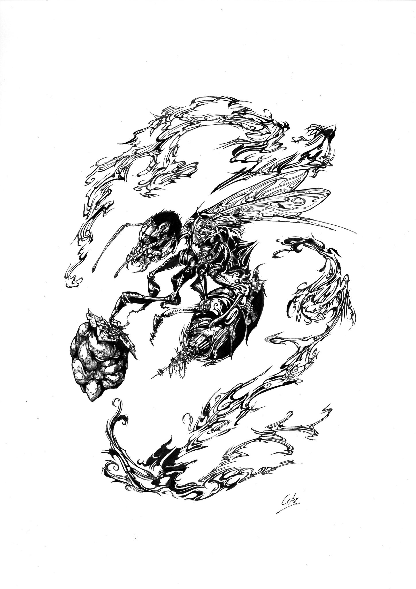 Gai ﾄﾗｲﾊﾞﾙﾃﾞｻﾞｲﾅｰ 蜂さんトライバルデザイン トライバル Tribal