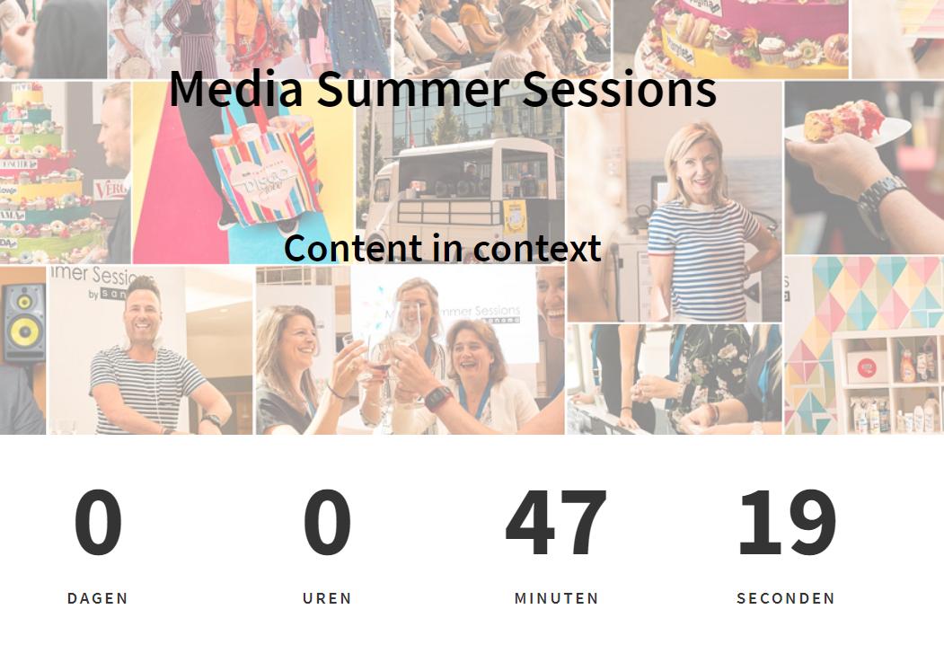 DPGMediaNL's tweet photo. We gaan bijna van start! Ben jij al klaar voor het mediafestival georganiseerd door Sanoma? Volg ons op Instagram @SanomaB2B en blijf op de hoogte #mediasummersessions2019 #MSS19 #ContentinContext https://t.co/5RDlBPNfUo
