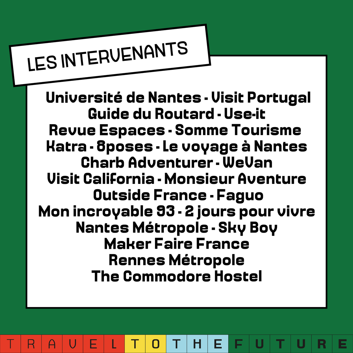👩‍🚀 On remercie également tous nos explorateurs du tourisme de demain qui nous ont embarqué dans cet incroyable voyage. #TTTF19