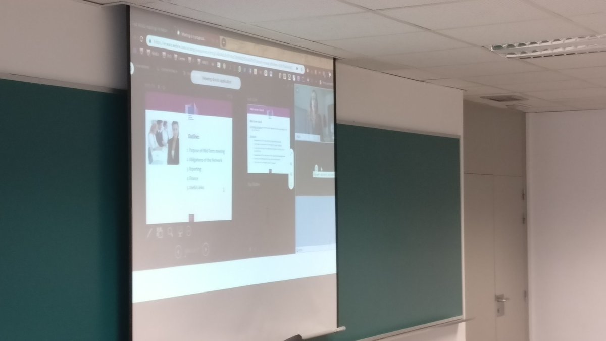 JOLT_EU's tweet photo. Delighted to have Dr Dora Horvath from #REA join us virtually in Pamplona for our #MidTermCheck! @unav @fcomunav @MSCActions @EU_H2020 @Samsafr @DublinCityUni @FuJoMedia @insight_centre @UT3PaulSabatier @BBCRD @Aristoteleio @UvA_Amsterdam https://t.co/xOY0oDe9Ry