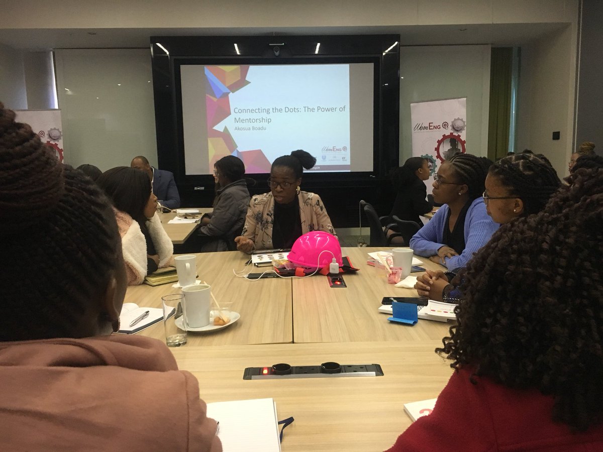 _WomEng's tweet photo. Connecting the Dots through Mentorship. Learning from those that have walked a similar path. #WomEngSA #Emolyability https://t.co/oRIQyMwNpF