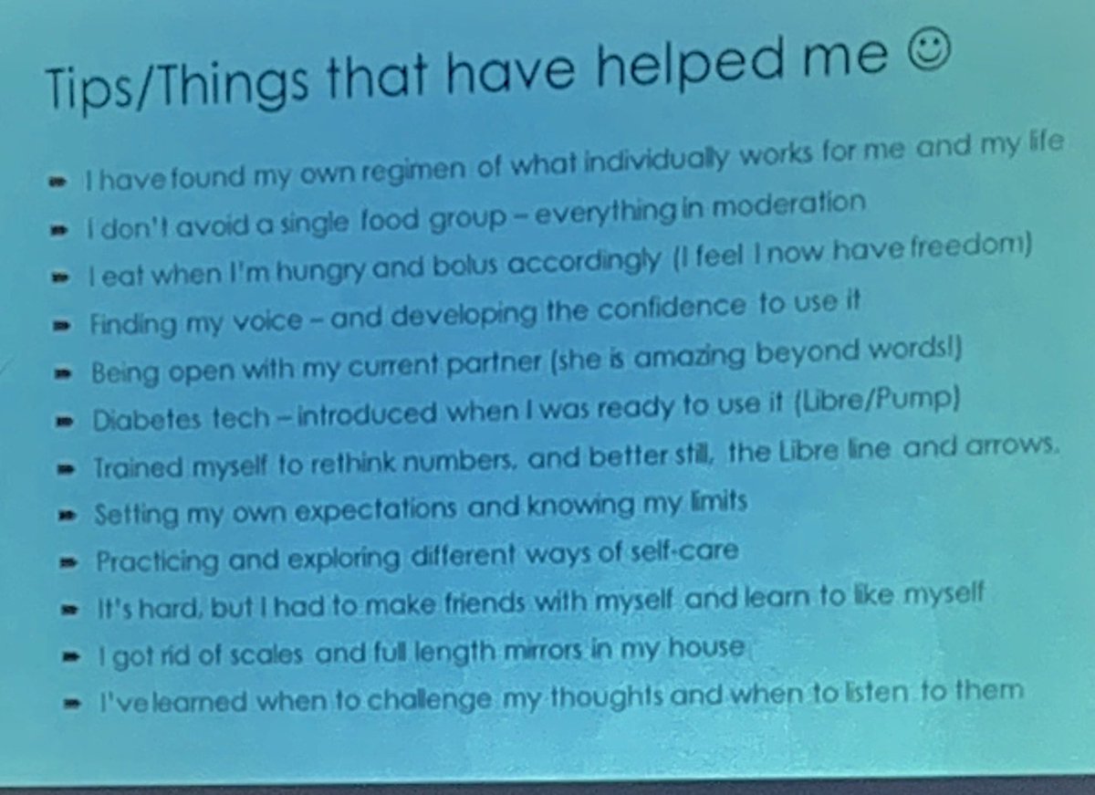 LisWarren's tweet image. Great tips for HCPs from @T1Hurdles #T1ED