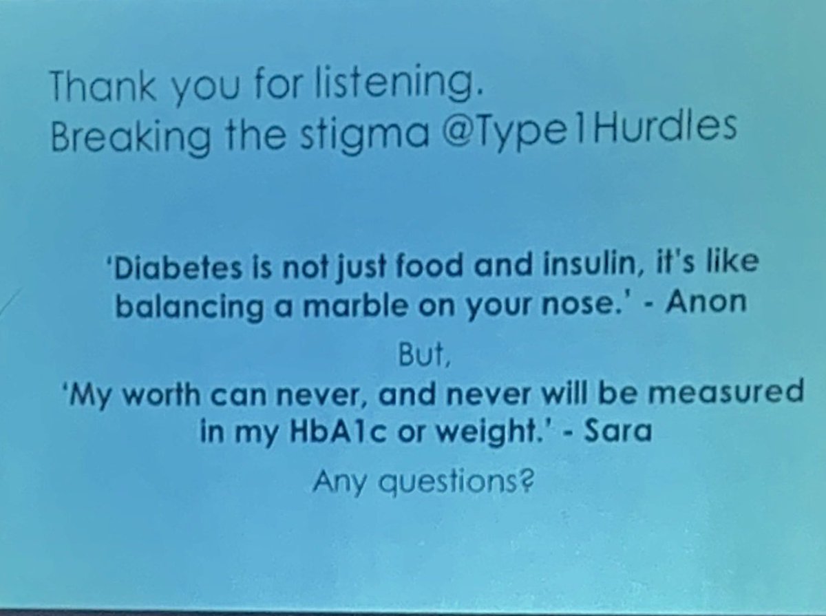 LisWarren's tweet image. ‘Diabetes is not just food &amp;amp; insulin, it’s like balancing a marble on your nose’ Spot on! 👍🙌#T1ED