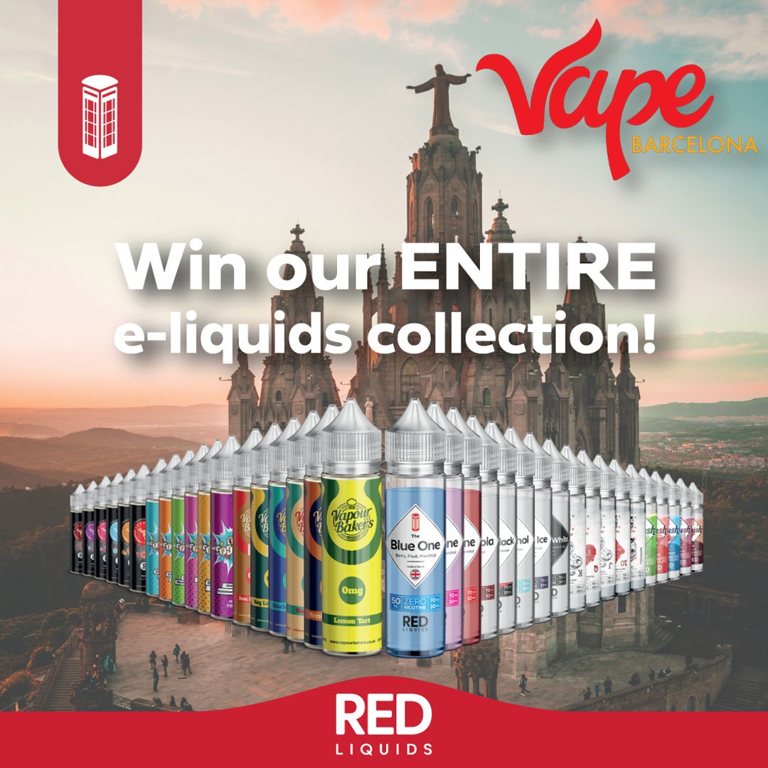 ¡Hola amigos! In Spain &amp; want to get your hands on a year's supply of Red Liquids this weekend? 😮 See us at Vape Barcelona 🇪🇸 for a chance to win every ace flavour that we've ever created! 🙌 Find us on stand F12 with the beaut <a href="/RedLiquidGirls/">RedLiquidGirls</a> 💃 ¡Te veo allí! #vapebarcelona