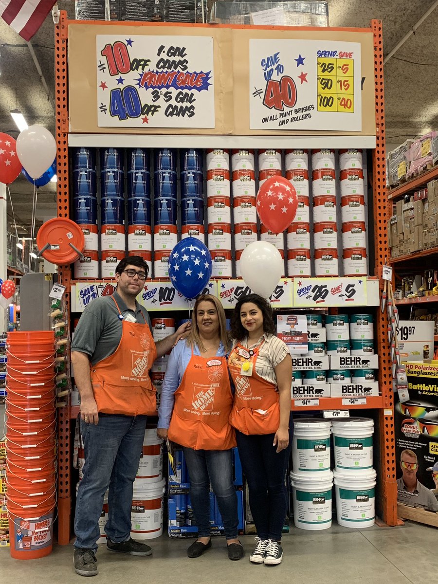 felisaten's tweet photo. #Happy4th πΊπΈ #happybday to Maira D31 Associate!! Letβs celebrate by bringing in those dollars in #paintdeals #TheHomeDepot #district223 #paccentral #letsmakethisbread ππ https://t.co/l3uGksyEAG