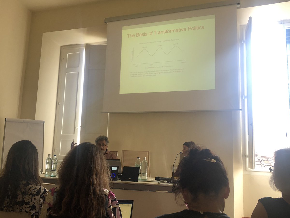 AlberroHeather's tweet photo. The Indignados, the Arab Spring, XR, etc. as cycles of resistance intent on building a better โNot-Yetโ in the present- Vishwas Satgar โ๐ผ. #USSC2019 #utopianstudies #SystemChangeNotClimateChange #prato https://t.co/aCUjILE6gh