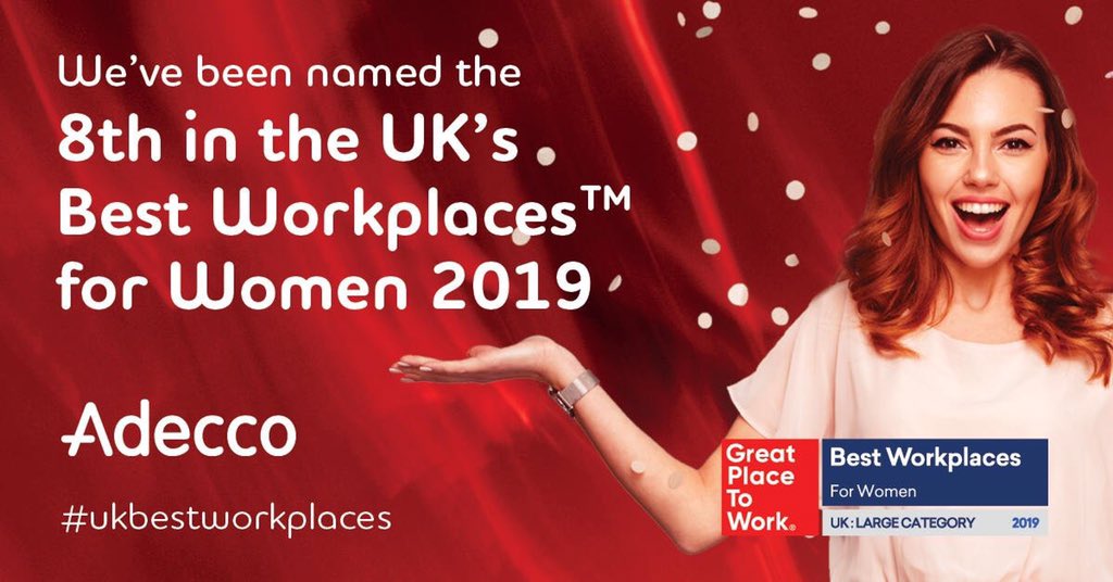 We've been recognised in the UK Best Workplace for Women Awards 2019 finishing 8th in the large category.  We pride ourselves on our positive workplace culture and gender equality. 

#workplaceculture #greatplacetowork2019 #creatingbrighterfuturesadg #ukbestworkplaces