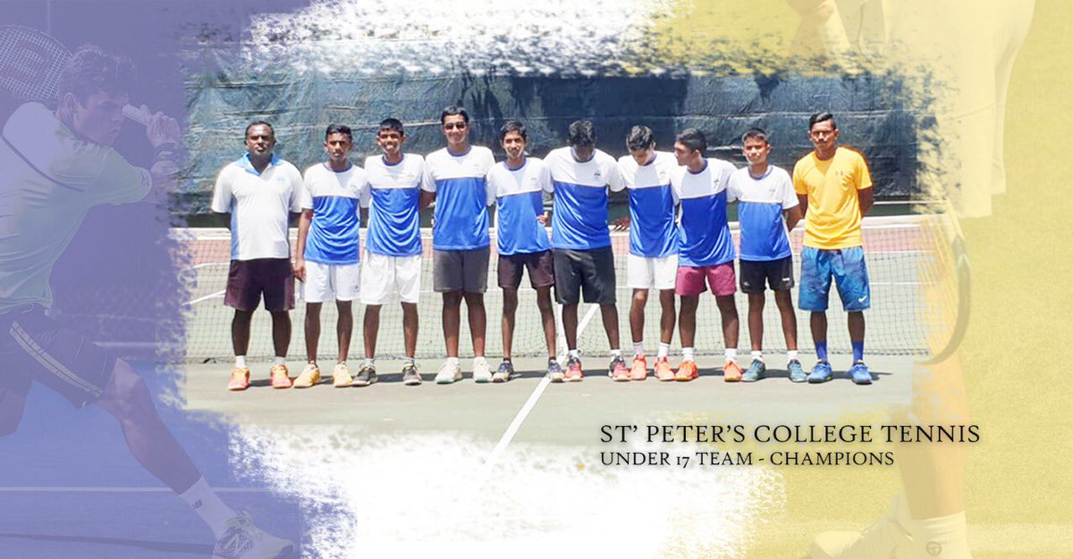 obuofstpeters's tweet photo. U17 TENNIS : SPC BEAT ROYAL TO TAKE THE CHAMPIONSHIP
The U-17 Peterite Tennis team emerged as Champions today beating Royal College at the finals of inter school age group stamping their class on the tournament.
Congratulations to the team, coaching & support staff!
#gopeters https://t.co/ChfoNXjjyq