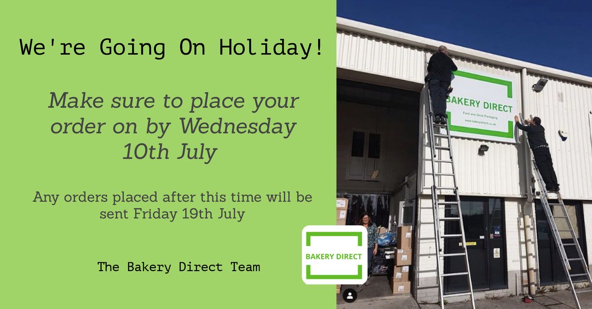 Heads up for those who are thinking of ordering in the next few weeks!
bakerydirect.co.uk