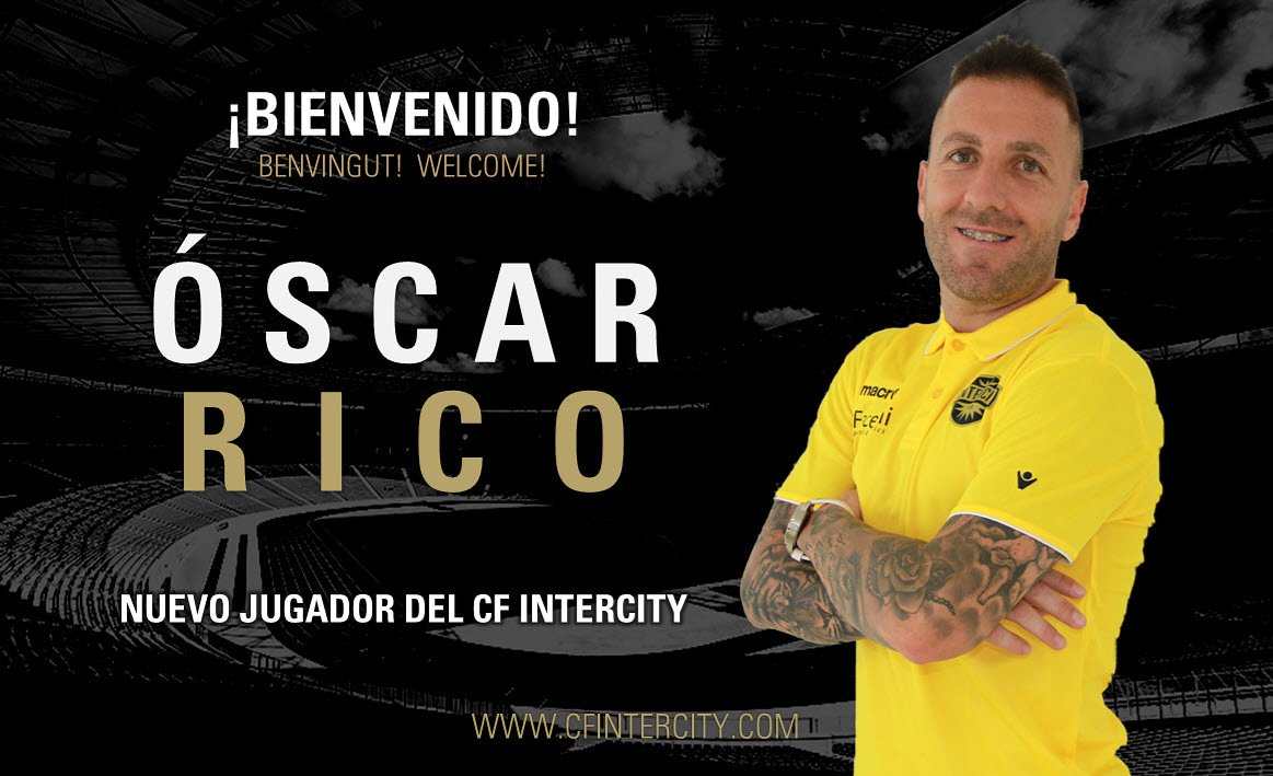 👤⚽ ÓSCAR RICO | ¡Nuevo fichaje del CF Intercity! Se incorpora a nuestras filas el delantero Óscar Rico, procedente del FC Jumilla en 2° División B.