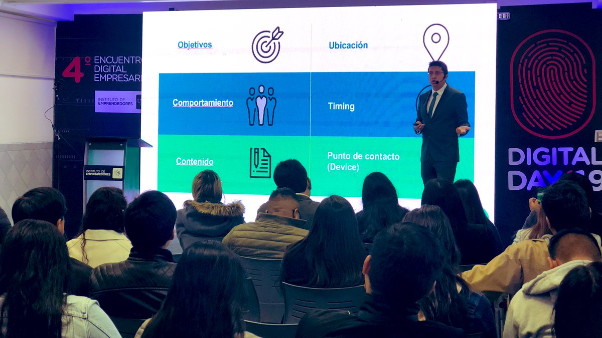 i_emprendedores's tweet photo. “Debemos conocer los intereses de nuestros propios clientes: si son personas digitalizadas, conocer sus redes sociales, etc.; con el objetivo de aumentar los potenciales compradores“, @OscarSantiago89 - OLX. #DigitalDay2019 #IEUSIL https://t.co/hWeUtZ4OrO