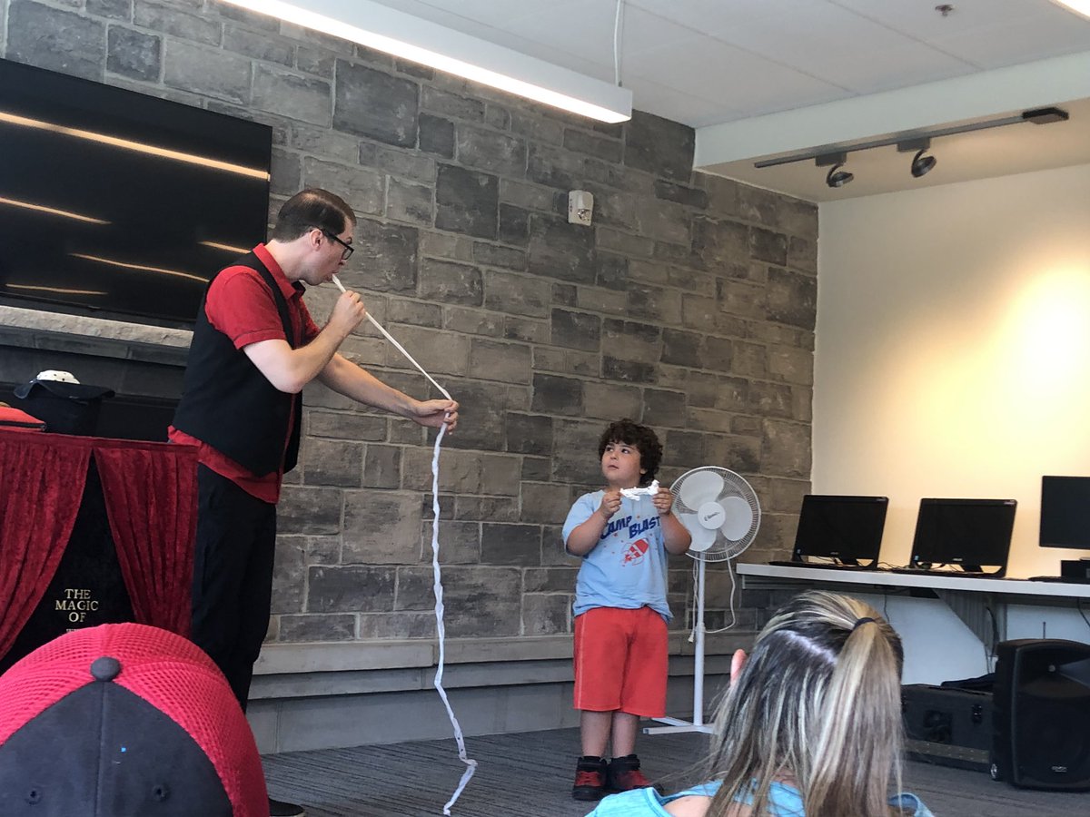 MsMeganMcCann's tweet photo. Some exciting #Magic @FergusLibrary @WellingtonCath #HereIAm #CampBlast #WhatWCDSBDoes https://t.co/LxgdWOJe92