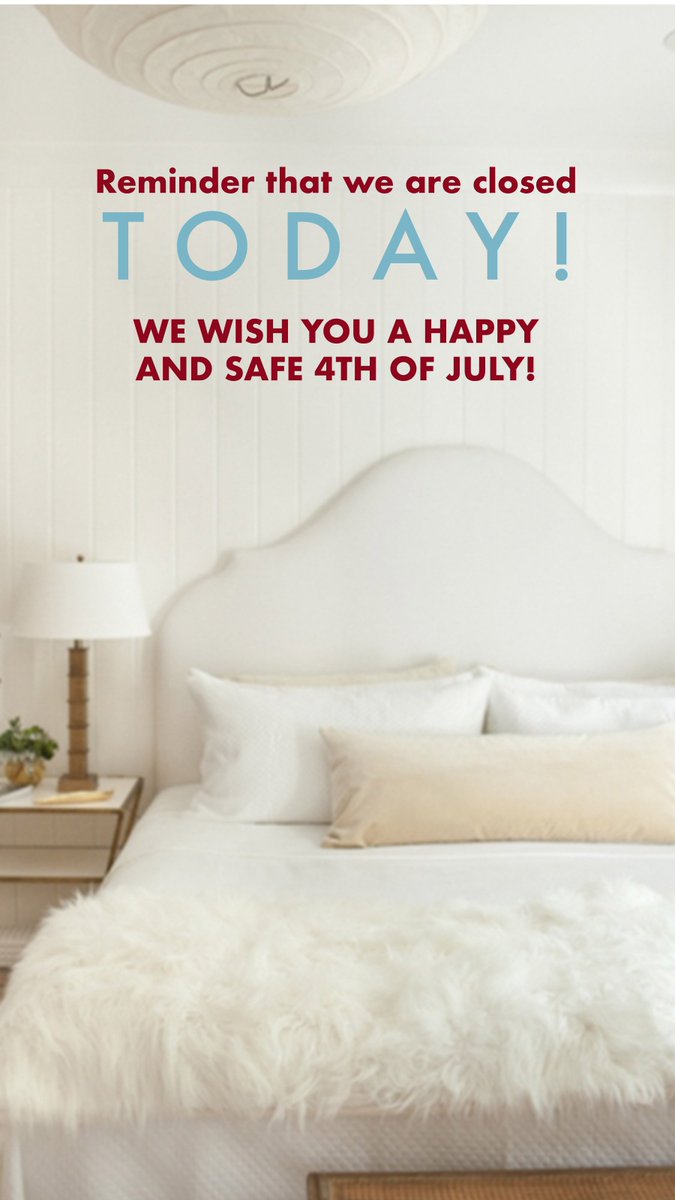 We are closed today, but will resume normal business hours tomorrow! Have a wonderful holiday!