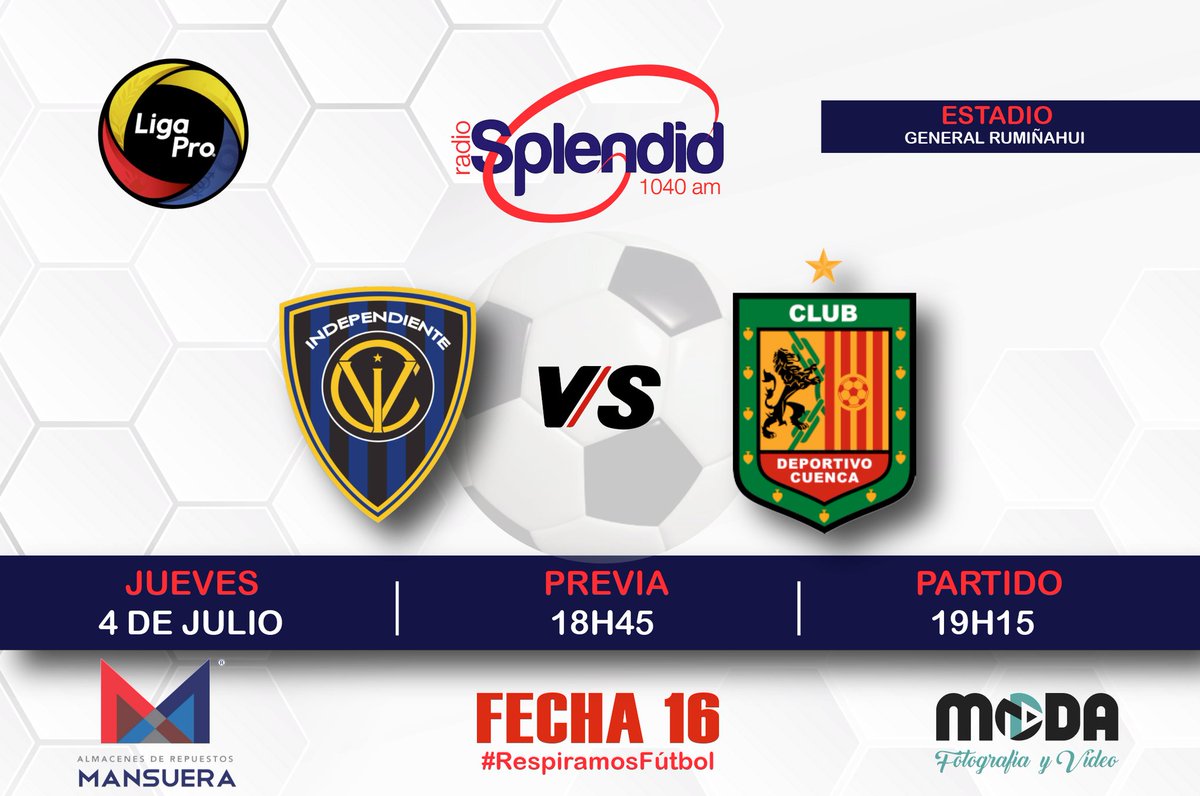 paulguamanLaVoz's tweet photo. | #RespiramosFútbol | #LigaPro | #Fecha16 | #SerieA|
Continúan las emociones del rey de los deportes.
🎙📻 Transmisión: #Splendid1040
⚽️🏟 General Rumiñahui
#IDV vs #DCuenca https://t.co/luvHEFfdEg