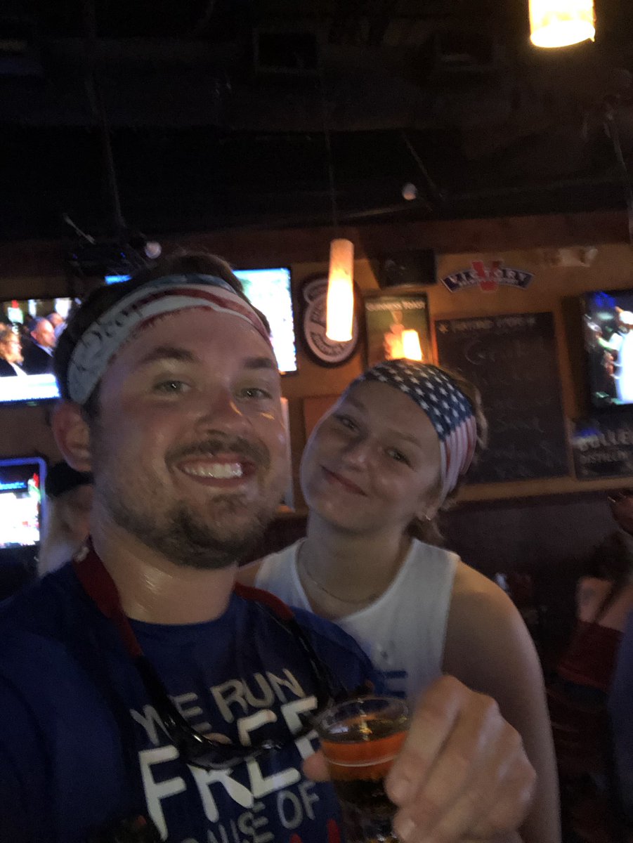 thebrettbarney's tweet photo. Another #PeachtreeRoadRace in the books! @SouthsideSteve #YeahCmonShow https://t.co/pKaMvKiDv5