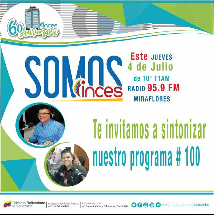 ogledar's tweet photo. #SomosInces100 #Inces60AñosFormando al pueblo venezolano @Incesocialista hoy cuenta con 7 programas de formación en diversos ámbitos socio educativos, incluyendo adolescentes, jóvenes, adult@s y adult@s mayores en el nuevo modelo productivo nacional @NicolasMaduro https://t.co/KTxJQ47C34