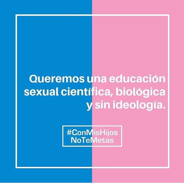 MassiLake's tweet photo. Yo también alzo la voz en protesta contra aquellos que quieren sembrar confusión en la identidad sexual de los niños desde pequeños. HOMBRE Y MUJER DIOS NOS CREÓ.
•
#ConMisHijosNoSeMetan #Conmishijosnotemetasrd #ElArcoirisEsMio 🌈 #PactoDeDios #ImAParent #ConMisHijosNoTeMetas https://t.co/RpuTVtrO3I