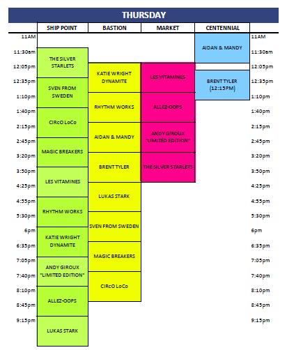 myDVBA's tweet photo. Day two of Buskers Festival is here! See the schedule for today and let us know your favourite talent.
.
.
.
#downtownvictoria #dvba #buskersfest #yyj #dvbf #yyjbuskers https://t.co/EC9lwz60xs