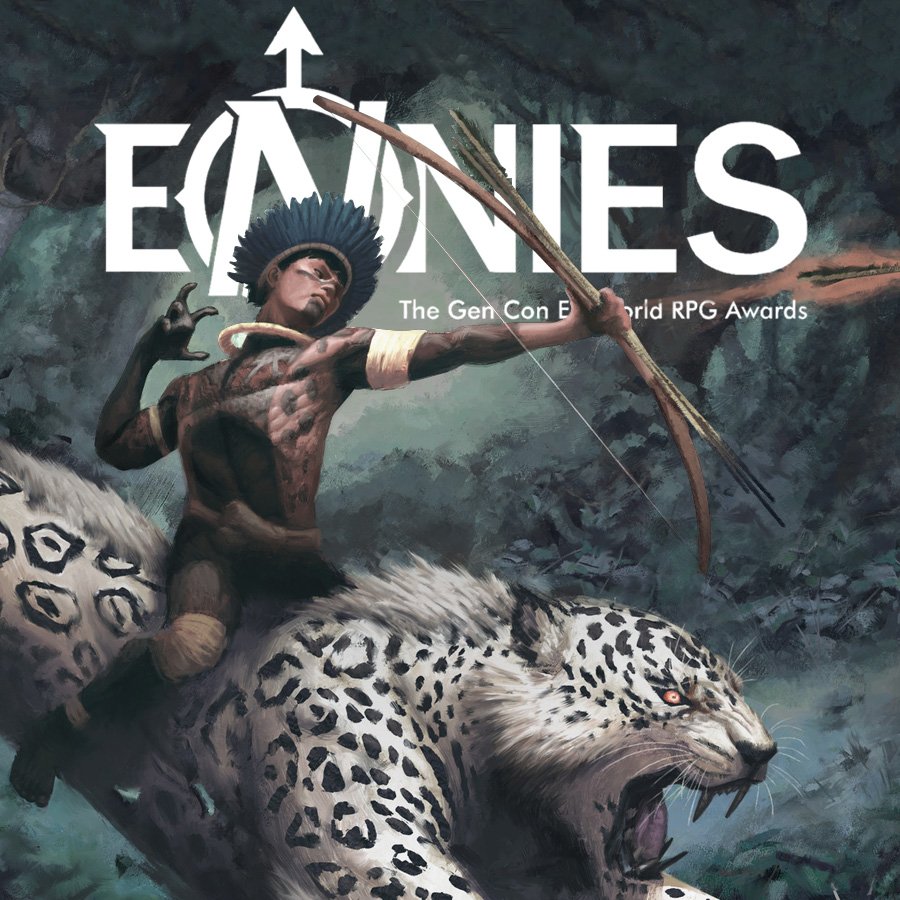 elefantearara's tweet image. Estamos felizes em anunciar que A Bandeira do Elefante e da Arara recebeu o Prêmio ENnies 2019 na categoria "Destaque dos Juízes"! 😍 A cerimônia de premiação ocorrerá no dia 2 de agosto, na Gen Con 2019. O ENnies é considerado o mais importante prêmio de RPG de Mesa do mundo.