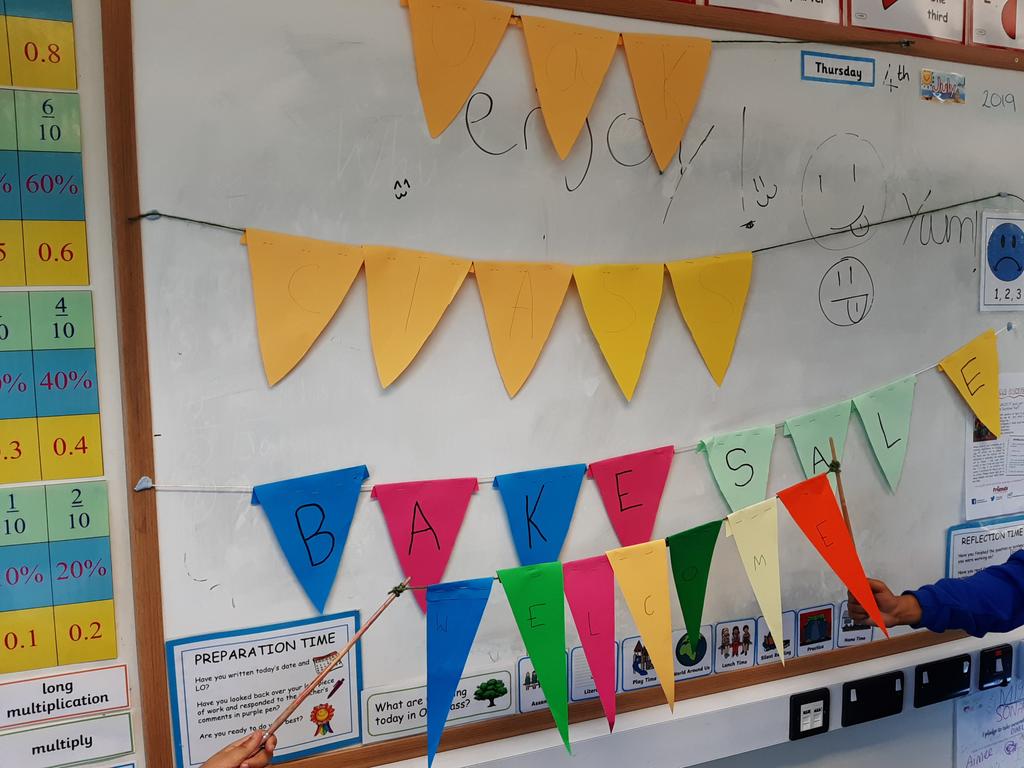 Emma5Hills's tweet photo. Please come to our Y6 bake sale after school TODAY @CTS1_Watford https://t.co/FuxeBaSlJ3