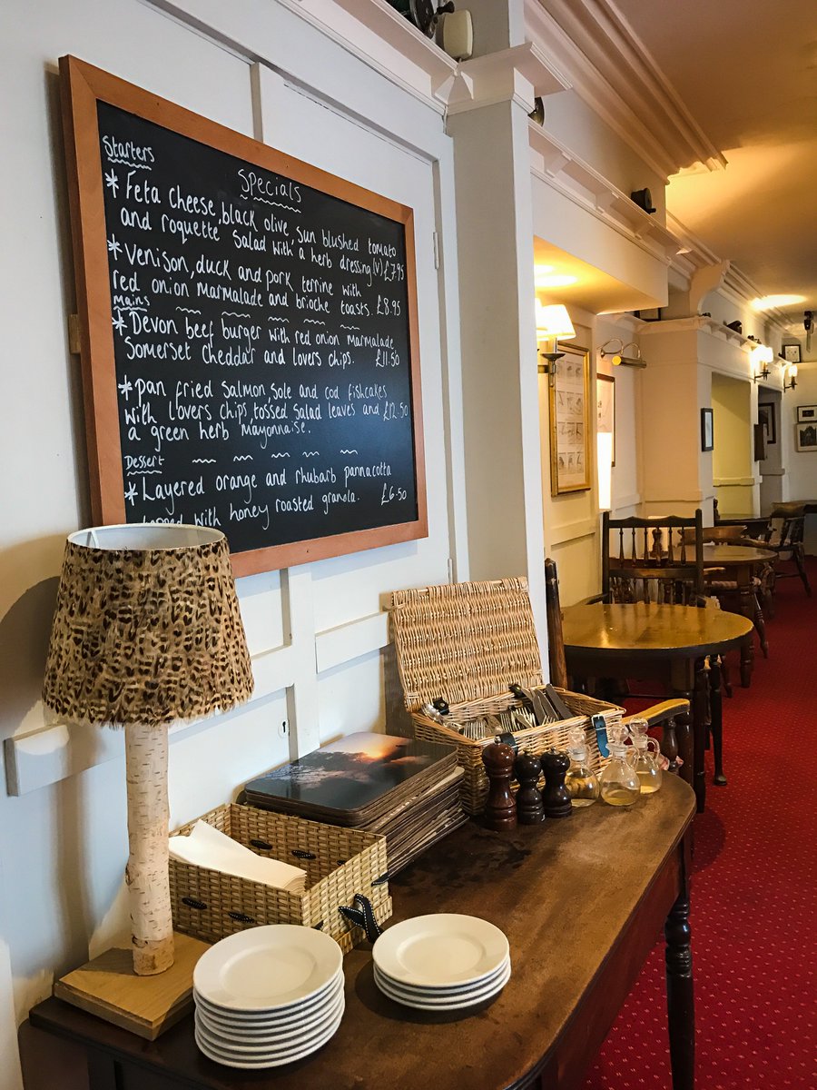 Thrilled to be one of only 32 Devon pubs selected for inclusion in the <a href="/TheAA_UK/">The AA</a> 2020 UK Pub Guide! View our latest bar menu here bit.ly/2JmzjSL
This also makes us the perfect spot for <a href="/TeslaOwnersUK/">Tesla Owners UK 🇬🇧</a>  to grab a bite to eat while you plug-in at our <a href="/Tesla/">Tesla</a> Superchargers.